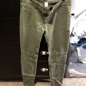 olive green jeans